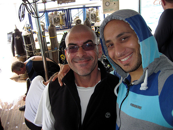 Our dive guides - Juan & Maged